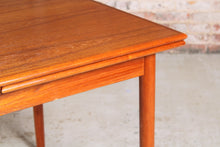 Load image into Gallery viewer, Danish Mid Century extending teak dining table by AM Mobler, circa 1960s
