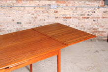 Load image into Gallery viewer, Danish Mid Century extending teak dining table by AM Mobler, circa 1960s
