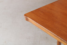 Load image into Gallery viewer, Mid Century extending rectangular teak dining table by McIntosh.
