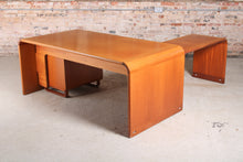 Load image into Gallery viewer, Danish Mid Century executive teak corner desk by Thygesen &amp; Sorensen
