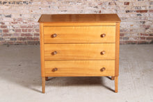 Load image into Gallery viewer, Mid Century walnut chest of 3 drawers by Gordon Russell,
