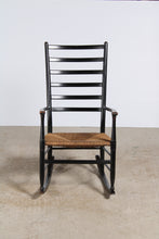 Load image into Gallery viewer, Danish Mid Century ladderback rocking chair.

