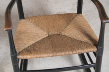 Load image into Gallery viewer, Danish Mid Century ladderback rocking chair.
