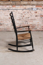 Load image into Gallery viewer, Danish Mid Century ladderback rocking chair.
