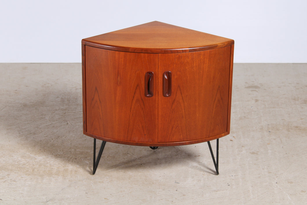Mid Century G-plan Fresco teak corner cabinet.