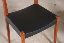 Load image into Gallery viewer, Set of 4 Mid Century Swedish teak dining chairs.
