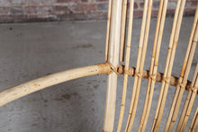 Load image into Gallery viewer, A vintage 1960s Boho bamboo rocking chair.
