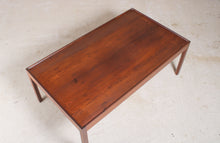 Load image into Gallery viewer, Large Mid Century afromosia coffee table by Mann, Germany.
