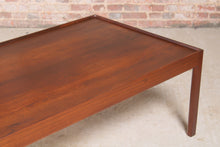Load image into Gallery viewer, Large Mid Century afromosia coffee table by Mann, Germany.
