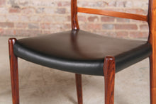 Load image into Gallery viewer, Set of 6 rosewood dining chairs by Niels O. Møller for J.L. Møller.

