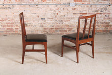 Load image into Gallery viewer, Set of 4 Mid Century afromosia dining chairs by Younger, England, circa 1960s
