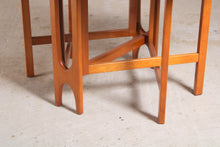 Load image into Gallery viewer, Mid Century drop-leaf teak dining table, circa 1960s.
