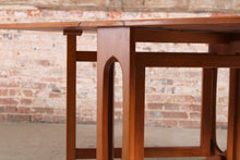 Load image into Gallery viewer, Mid Century drop-leaf teak dining table, circa 1960s.

