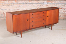 Load image into Gallery viewer, Mid Century solid afromosia sideboard by A. Younger Ltd, England, circa 1960s
