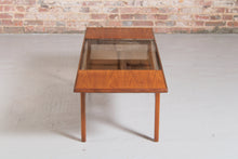 Load image into Gallery viewer, Mid Century G-plan Teak Coffee Table with Smoked Glass Top
