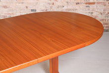 Load image into Gallery viewer, Danish Mid Century extending teak dining table, circa 1970s.
