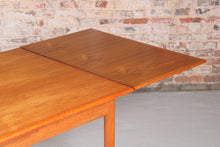 Load image into Gallery viewer, Danish Mid Century extending teak dining table by AM Mobler, circa 1960s.
