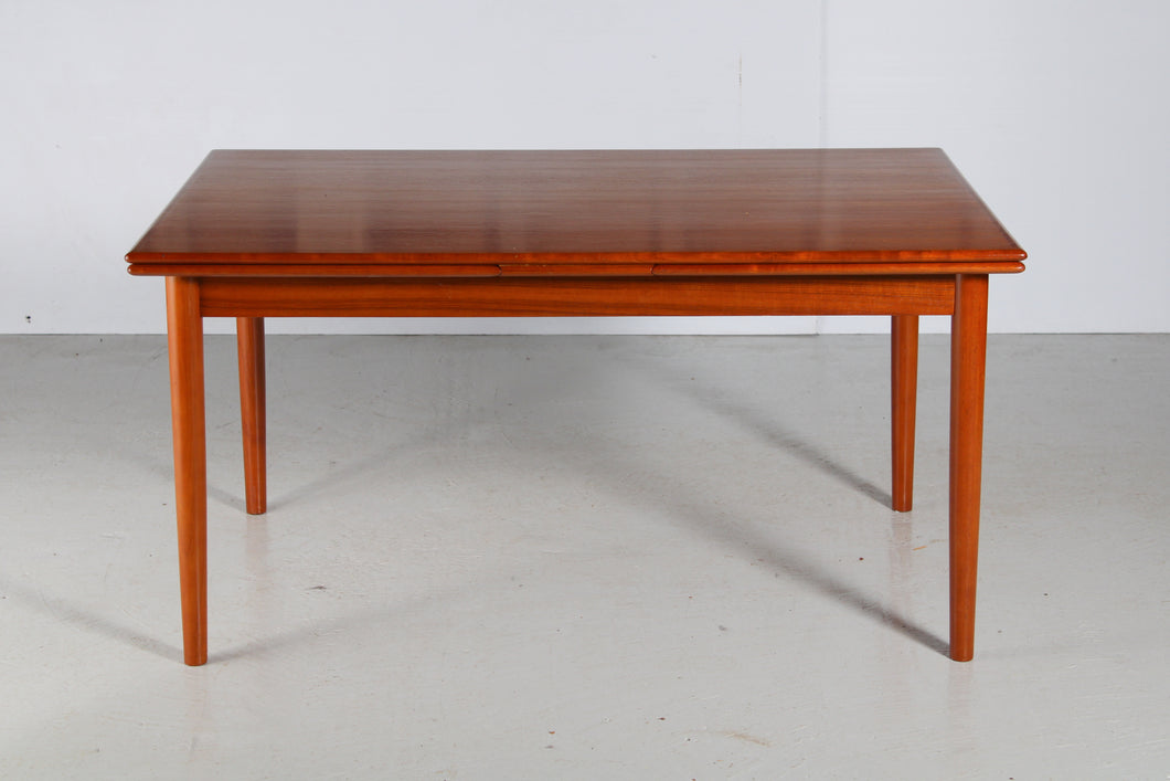 Large Danish Mid Century extending teak dining table by AM Mobler, circa 1960s