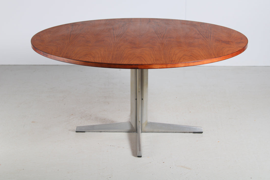 Danish Mid Century round rosewood boardroom / dining table