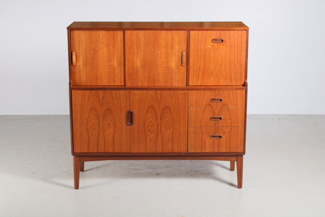 Mid Century teak highboard by Remploy