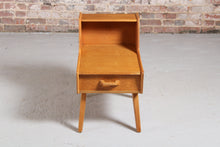 Load image into Gallery viewer, Mid Century G-plan Brandon oak telephone table.
