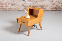 Load image into Gallery viewer, Mid Century G-plan Brandon oak telephone table.
