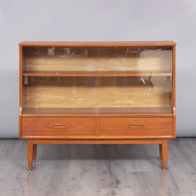Load image into Gallery viewer, Midcentury Teak Bookcase with Sliding Glass Doors by Jentique c.1960
