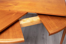 Load image into Gallery viewer, Danish Midcentury Extending Teak Dining Table by VV Mobler c.1960
