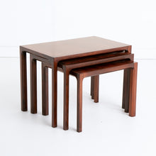 Load image into Gallery viewer, Danish Mid Century Rosewood Nest of Tables by Kai Kristiansen c.1960
