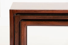 Load image into Gallery viewer, Danish Mid Century Rosewood Nest of Tables by Kai Kristiansen c.1960
