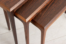 Load image into Gallery viewer, Danish Midcentury Rosewood Nest of Tables by Johannes Andersen for Silkeborg, c.1960
