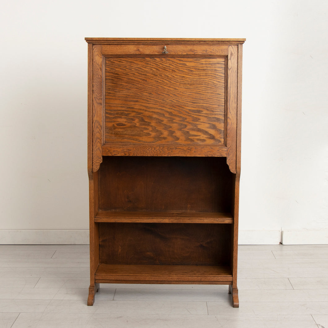 Early 20th Century Arts & Crafts Oak Student Bureau