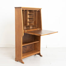 Load image into Gallery viewer, Early 20th Century Arts &amp; Crafts Oak Student Bureau
