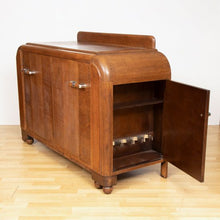 Load image into Gallery viewer, English Art Deco Solid Oak Drinks Cabinet by E Gomme c.1930
