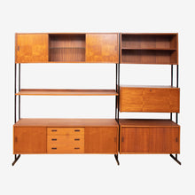 Load image into Gallery viewer, Large Midcentury Teak Room Divider/Bookshelf by Uniflex England c.1960
