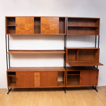Load image into Gallery viewer, Large Midcentury Teak Room Divider/Bookshelf by Uniflex England c.1960
