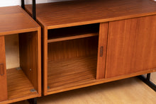 Load image into Gallery viewer, Large Midcentury Teak Room Divider/Bookshelf by Uniflex England c.1960
