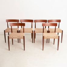 Load image into Gallery viewer, Midcentury Danish Teak Dining Chairs by Arne Hovmand Olsen c.1960
