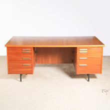 Load image into Gallery viewer, British Mid Century Teak Executive Writing Desk, circa 1960s.
