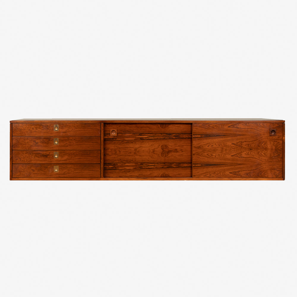 A Mid Century floating rosewood sideboard by Robert Heritage.