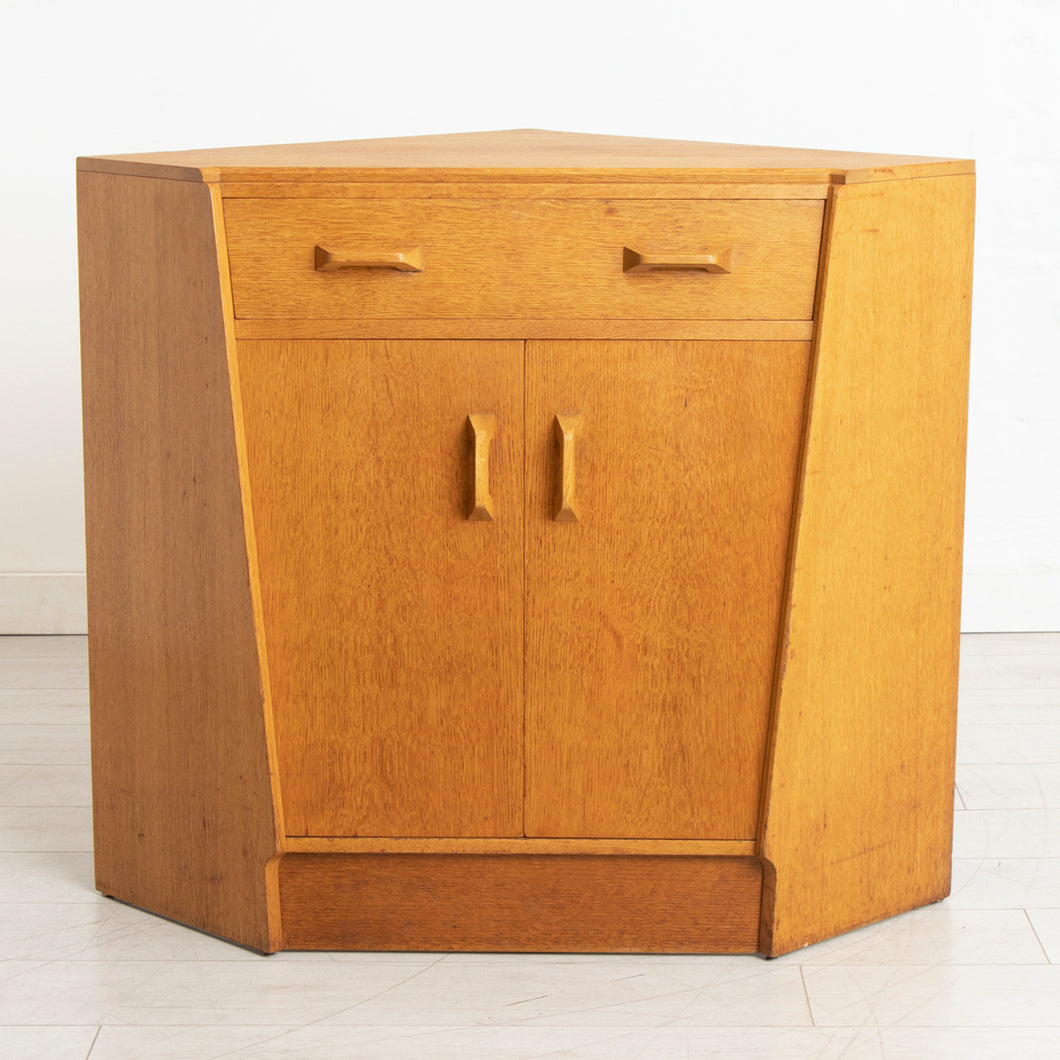 Midcentury G Plan Brandon Oak Corner Desk c.1950