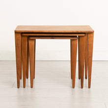 Load image into Gallery viewer, Midcentury Gordon Russell Walnut Nest of Three Tables c.1960
