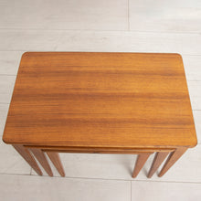 Load image into Gallery viewer, Midcentury Gordon Russell Walnut Nest of Three Tables c.1960
