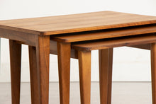 Load image into Gallery viewer, Midcentury Gordon Russell Walnut Nest of Three Tables c.1960
