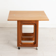 Load image into Gallery viewer, Midcentury McIntosh Triform Nest of 3 Tables with Fold Out Top c.1960
