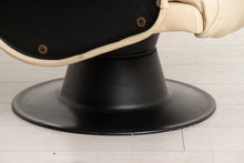 Load image into Gallery viewer, Midcentury &#39;Saturnus&#39; Swivel Armchair in Leather by Yrjö Kukkapuro for Haimi, Finland c.1960
