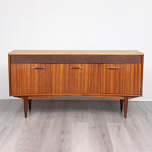 Load image into Gallery viewer, Midcentury Sideboard with Curved Front by Elliots of Newbury, Stamped 1968
