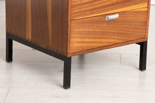 Load image into Gallery viewer, Midcentury Solid Walnut Chest of Drawers
