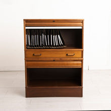 Load image into Gallery viewer, Midcentury Teak Filing Cabinet with Tambour Doors c.1960
