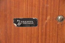 Load image into Gallery viewer, Midcentury Teak &amp; Flamed Mahogany Sideboard with Brass Handles by Greaves &amp; Thomas c.1960
